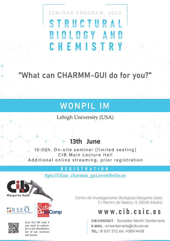 Cartel del seminario de Wonpil Im el 13 de junio de 2023