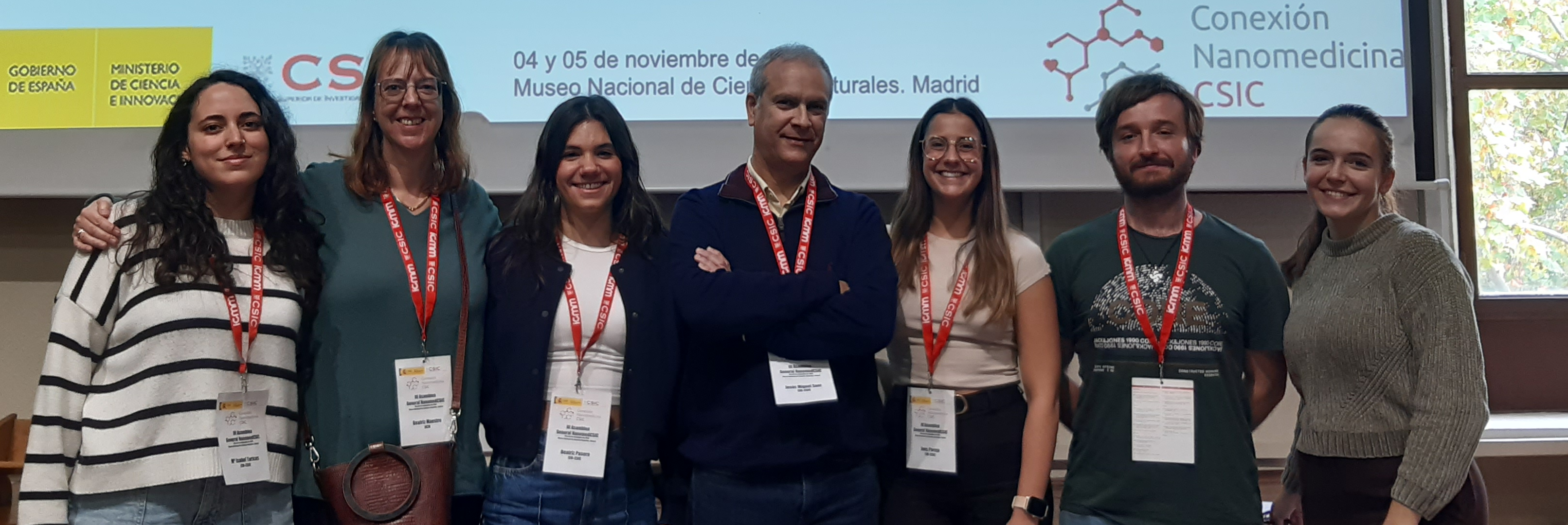 De izquierda a derecha: Ernesto García, Pedro García, Susana Ruiz, Roberto Vázquez, Mirian Domenech, Jesús M. Sanz y Beatriz Maestro 