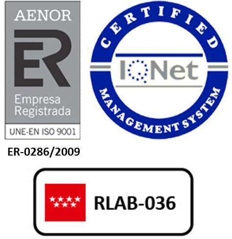 Logo AENOR y REDLAB